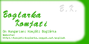 boglarka komjati business card